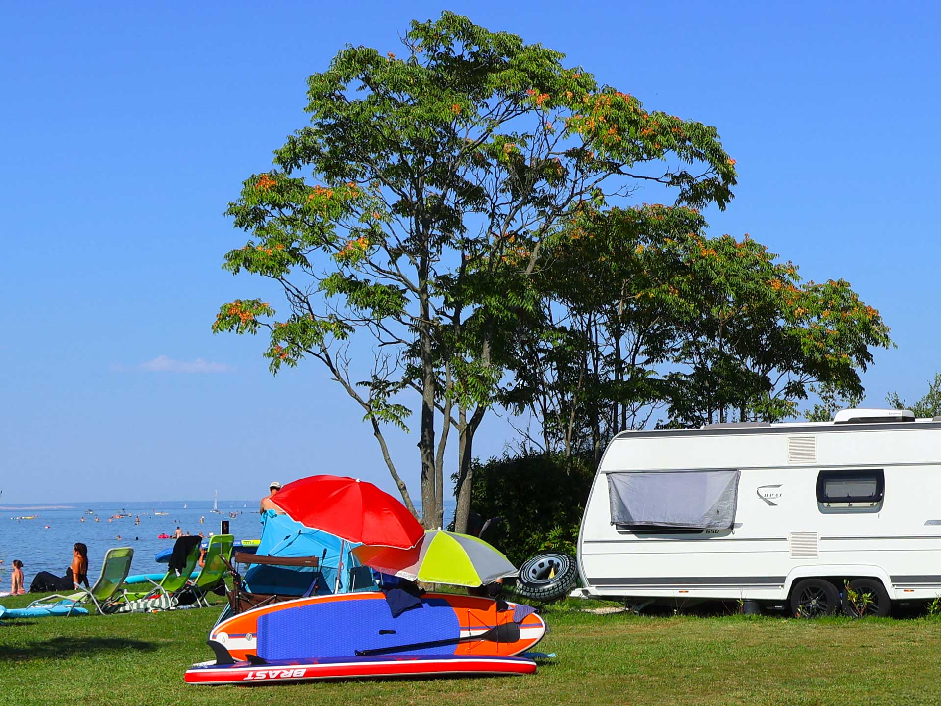 camping Zamárdi Mirabella strand parcella