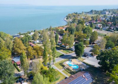 kemping Balaton Zamárdi Mirabella Camping lakókocsi sátor apartman