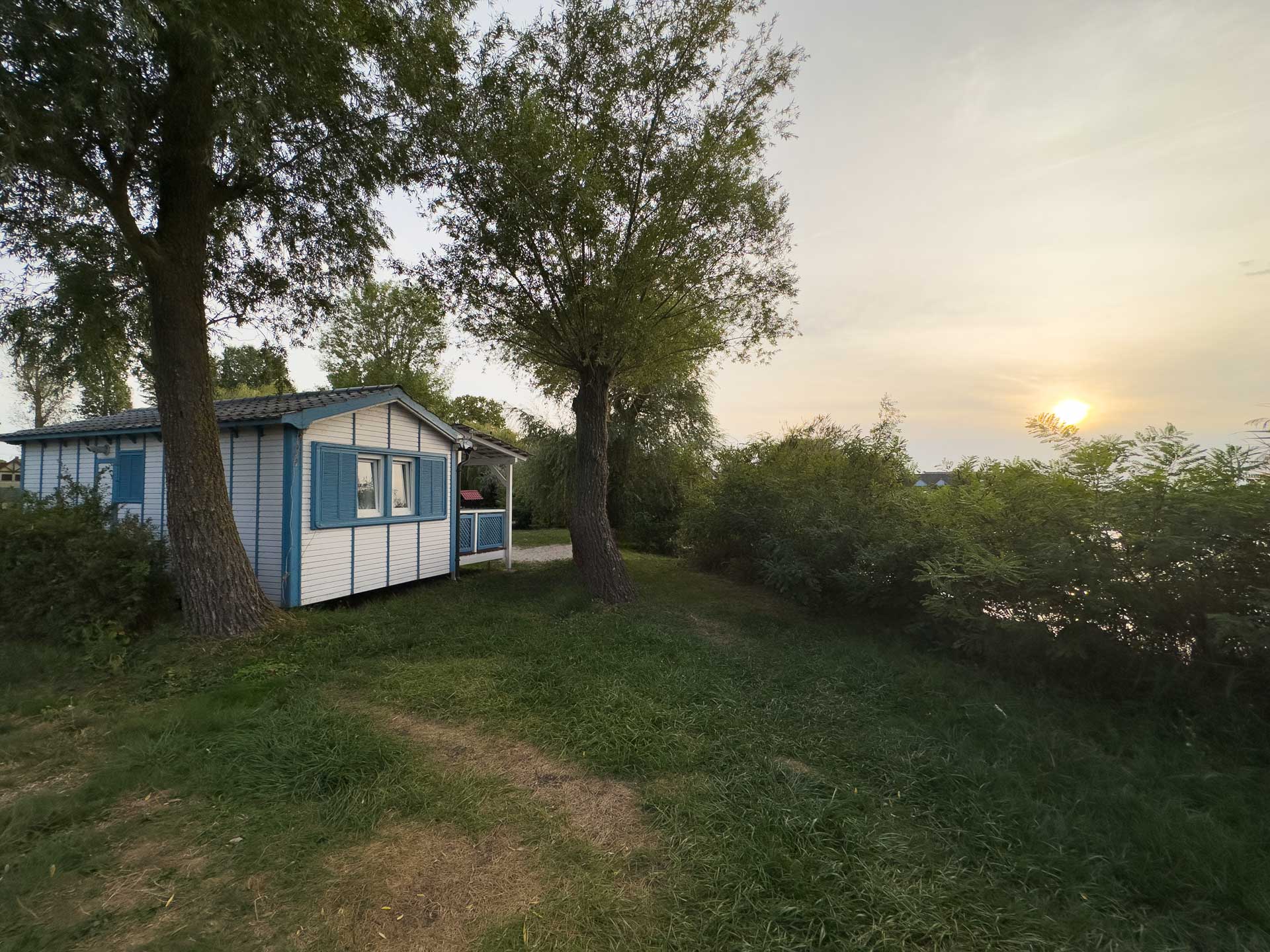 Mirabella Camping Star mobile house at the shore of Lake Balaton