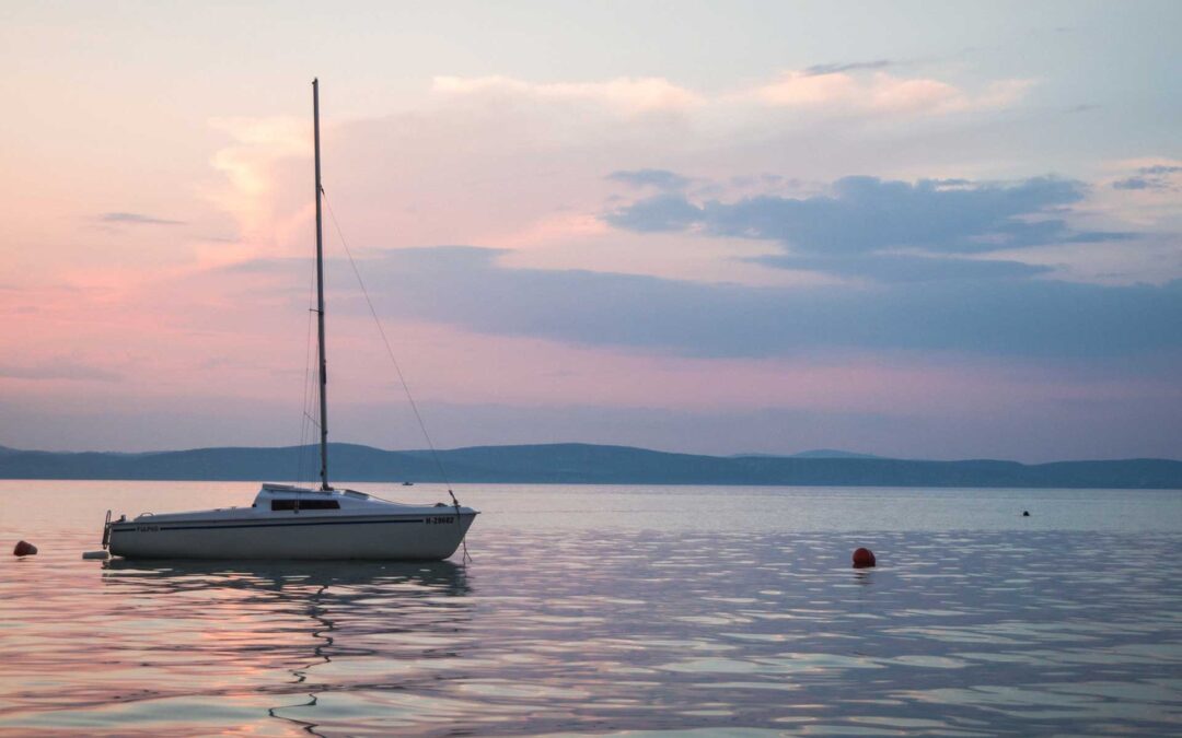 ősz Balaton strand parcella Zamárdi Mirabella Camping