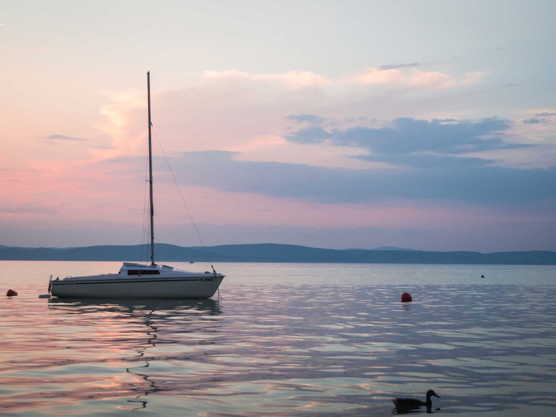 ősz Balaton strand parcella Zamárdi Mirabella Camping