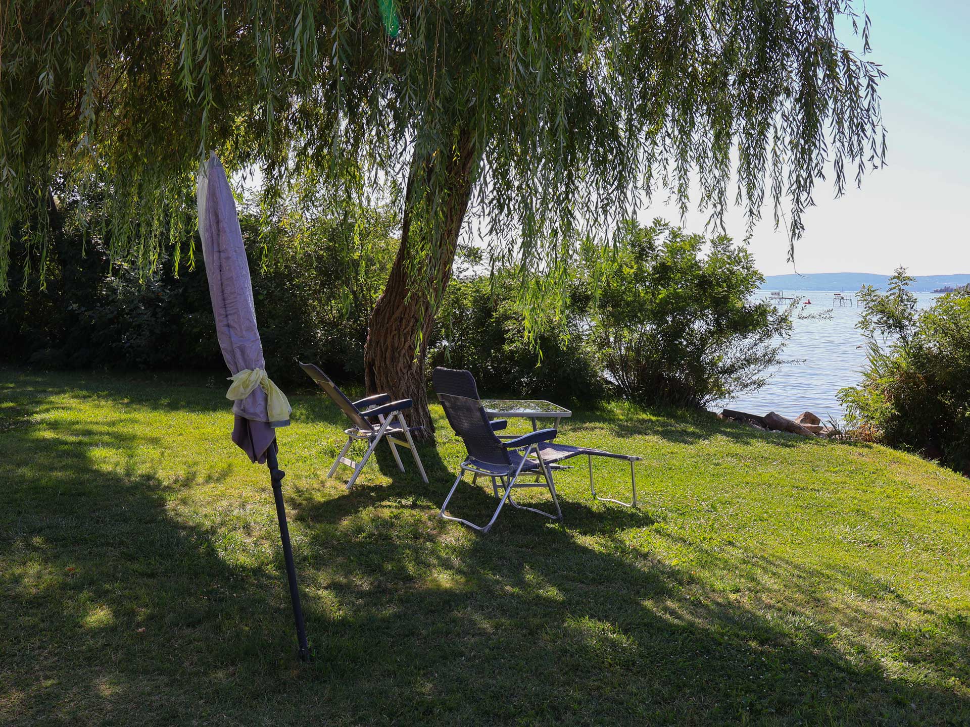 őszi horgászat Balaton part Zamárdi Mirabella Camping