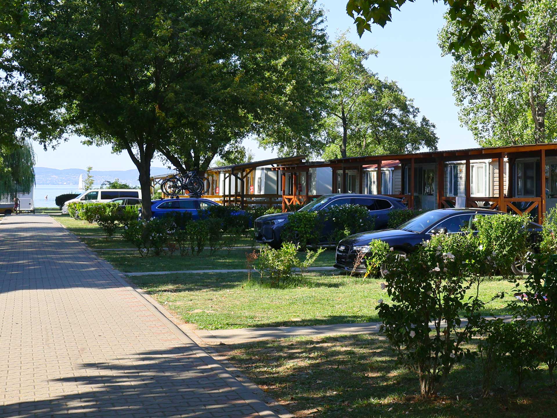 őszi horgászat Balaton part Zamárdi Mirabella Camping