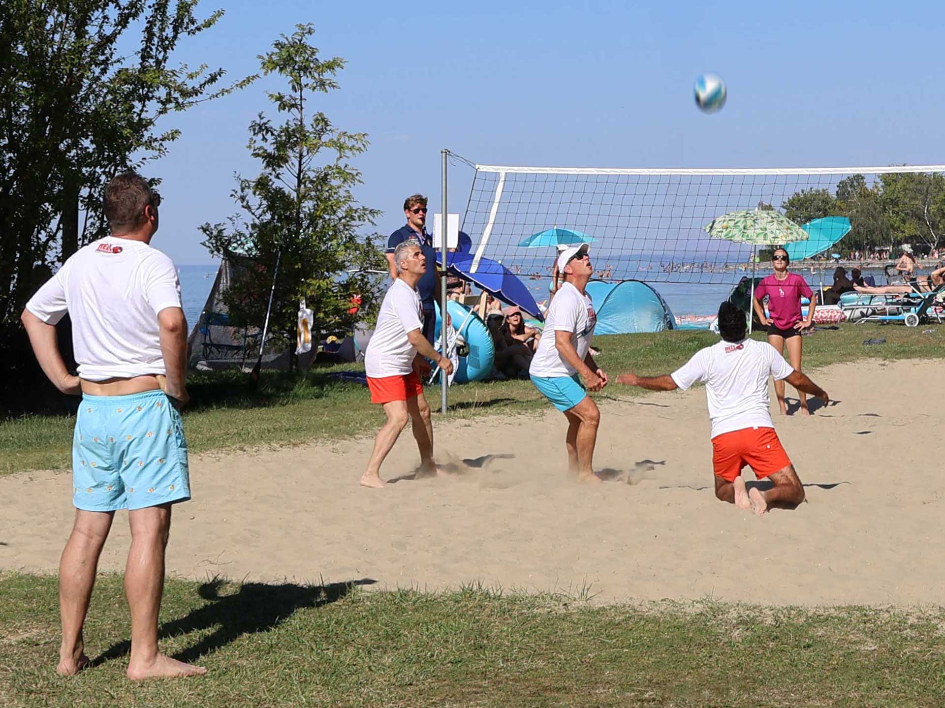 Beachfront accommodation in Zamárdi, where everything is about relaxation 14 Balaton beach volleyball beach volleyball Mirabella Camping