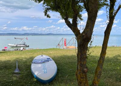 vízparti szállás Balaton Mirabella Camping Zamárdi szörf és SUP